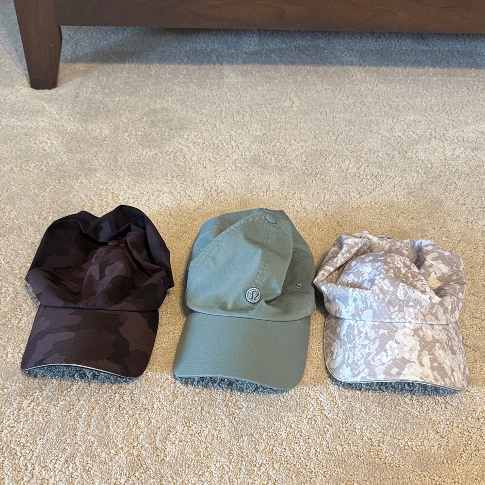 lululemon athletica Camouflage and Solid Caps - Black, Green, Cream